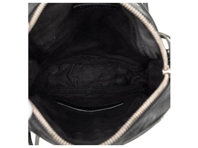 Borsa a tracolla Balenciaga Le Cagole Motocross in agnello nero - vista 4