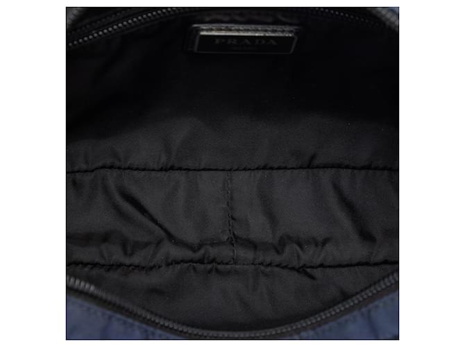 Borsa a tracolla Prada Blue Universal Studios Tessuto Frankenstein Thunder Blu navy - vista 4