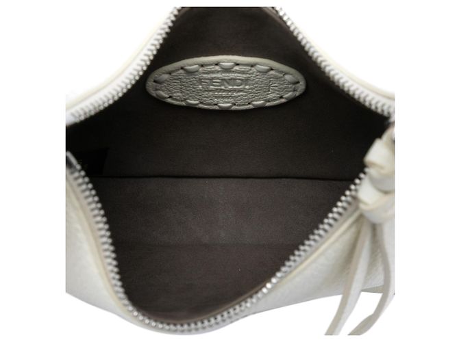 Borsa Fendi White Mini Cuoio Romano Selleria Fendessence Bianco Bianco sporco - vista 4