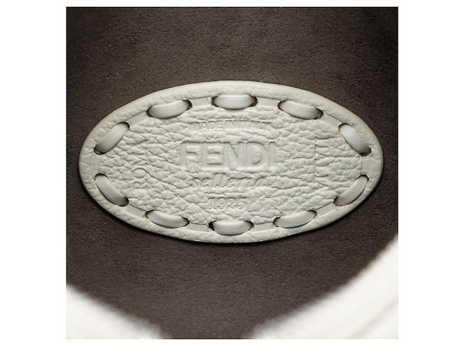 Borsa Fendi White Mini Cuoio Romano Selleria Fendessence Bianco Bianco sporco - vista 5