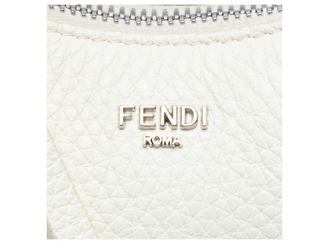 Borsa Fendi White Mini Cuoio Romano Selleria Fendessence Bianco Bianco sporco - vista 6