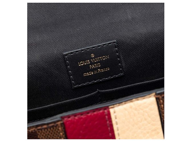 Louis Vuitton Marrone Damier Ebene Bond Street BB - vista 5