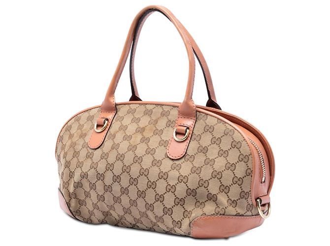 Borsa Gucci Beige GG Canvas Heart Bit - vista 2