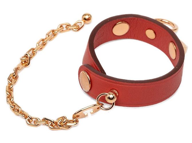 Clip per guanto Hermès Red Swift Rivale Rosso - vista 2