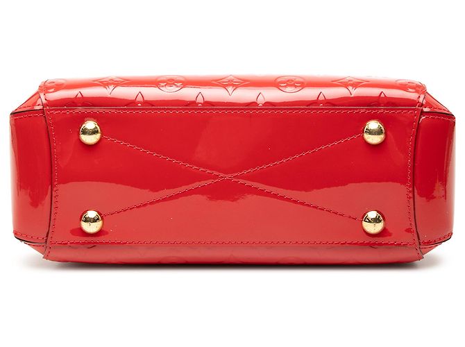Louis Vuitton Red Monogram Vernis Montaigne BB Rosso - vista 3