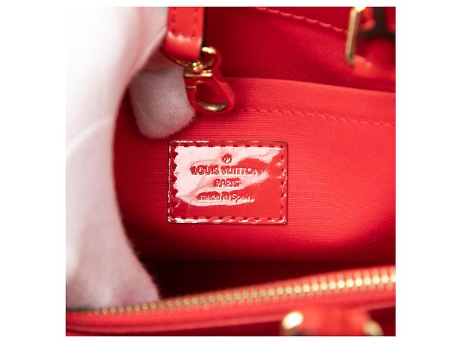 Louis Vuitton Red Monogram Vernis Montaigne BB Rosso - vista 5