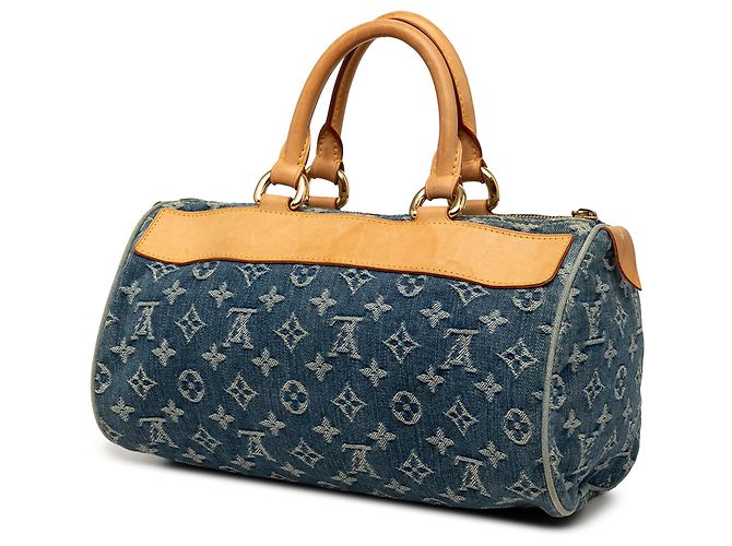 Louis Vuitton Blue Monogram Denim Neo Speedy 30 Azul - vista 2