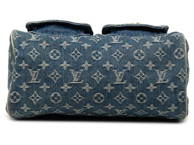 Louis Vuitton Blue Monogram Denim Neo Speedy 30 Azul - vista 3