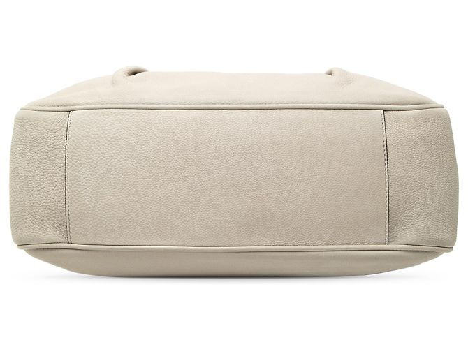 Céline Borsa Doctor Soft Frame in pelle di vitello granulata grigia Celine Marrone Grigio - vista 3