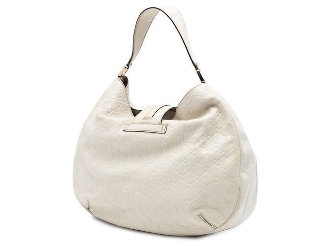 Borsa Hobo Guccissima bianca grande da donna Bianco Crudo - vista 2