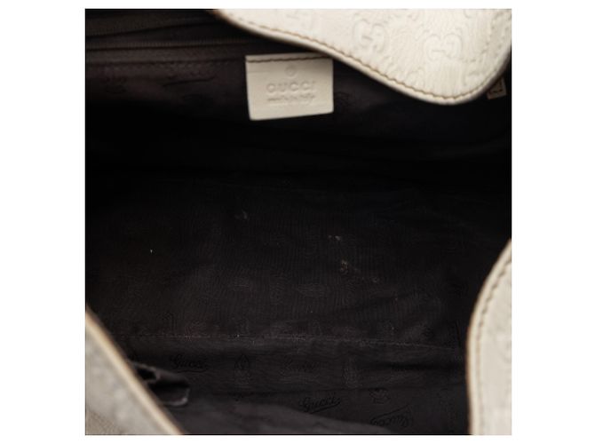 Borsa Hobo Guccissima bianca grande da donna Bianco Crudo - vista 4