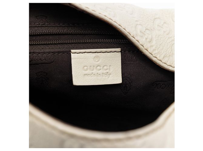 Borsa Hobo Guccissima bianca grande da donna Bianco Crudo - vista 5