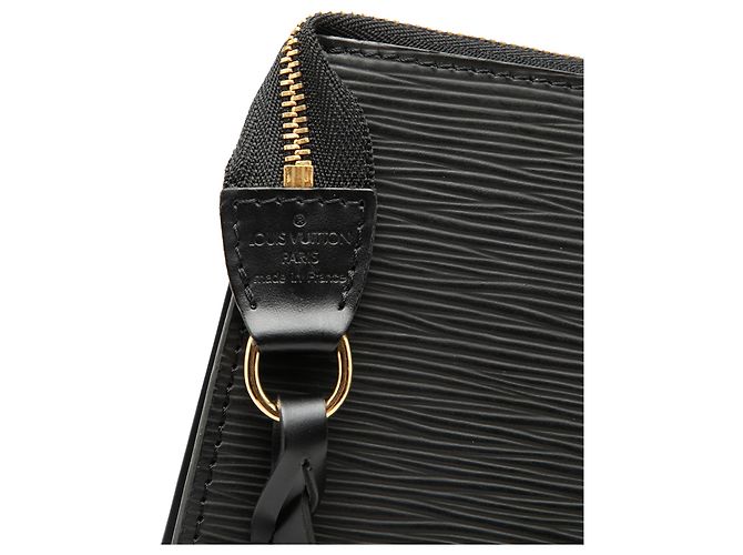 Pochette Accessoires in pelle Epi nera Louis Vuitton Nero - vista 6