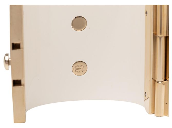 Bracciale a Rigido in Resina White CC Chanel Bianco - vista 4