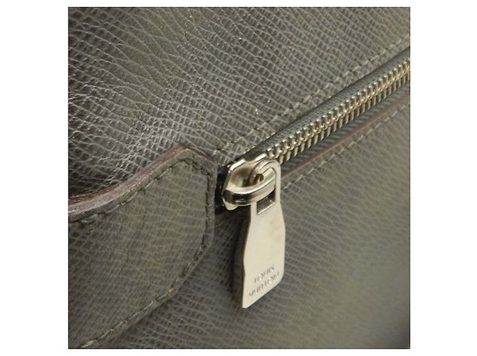 Louis Vuitton Grigio Taiga Sasha Marrone - vista 13