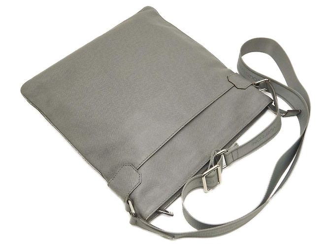 Louis Vuitton Grigio Taiga Sasha Marrone - vista 5