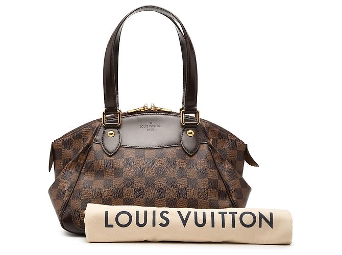 Louis Vuitton Marrón Damier Ebene Verona PM Castaño - vista 8