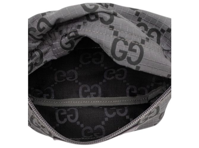 Borsa a tracolla Gucci Gray GG Nylon Ripstop Marrone - vista 4
