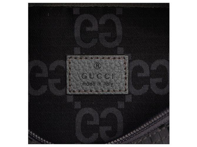 Borsa a tracolla Gucci Gray GG Nylon Ripstop Marrone - vista 5