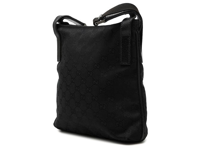 Borsa a tracolla Gucci in tela GG nera Nero - vista 2
