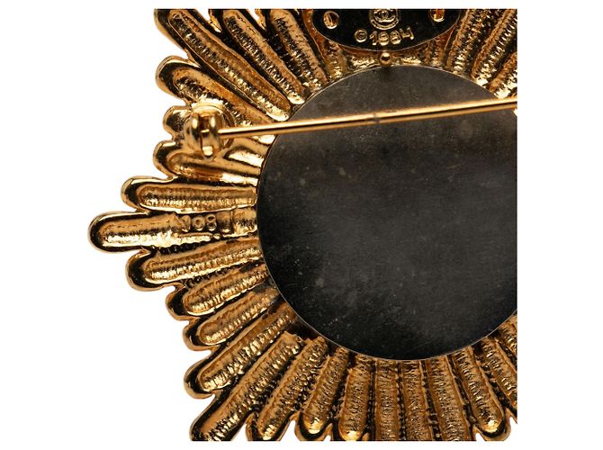 Spilla Chanel Gold CC placcata oro Starburst D'oro - vista 4
