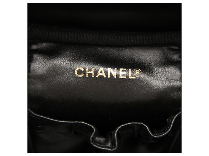 Vanity Beauty case Chanel Black CC Caviar Nero - vista 5