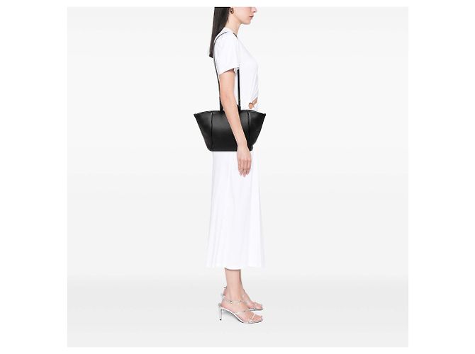 Céline Celine Black Small Grained Calfskin Folded Cabas Tote - view 7
