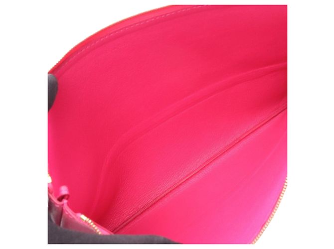 Céline Clutch Solo em pele de cordeiro bicolor rosa Celine - vista 3