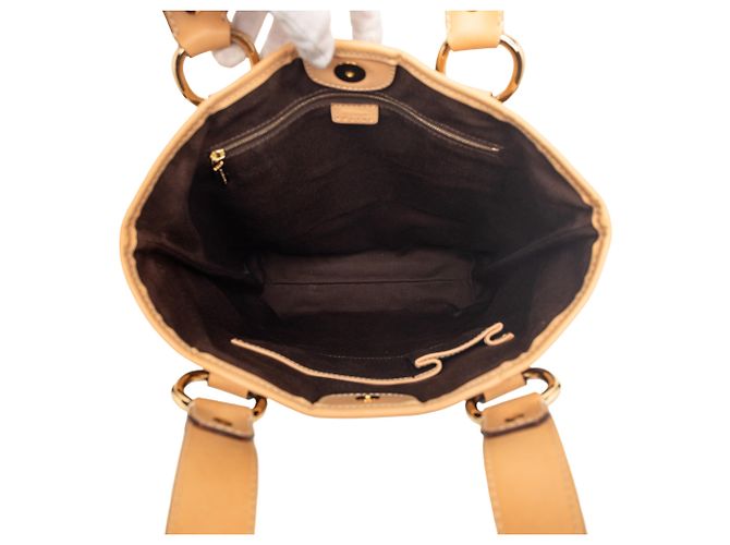 Céline Tote vertical de lona revestida Macadam marrón Celine Castaño - vista 4