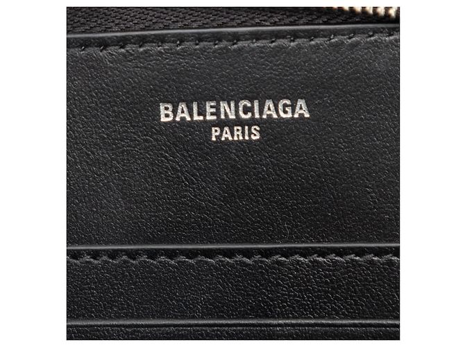 Portafoglio passaporto e telefono in pelle nera Balenciaga Nero - vista 5