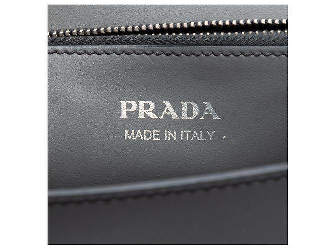 Prada Elektra Umhängetasche aus Kalbsleder und Saffiano Grau Braun Anthrazitgrau - Ansicht 5