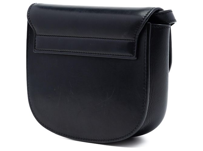 Borsa a tracolla Saint Laurent Kaia in pelle nera piccola con monogramma Nero - vista 2