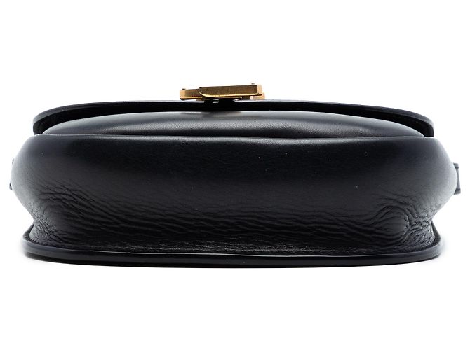 Borsa a tracolla Saint Laurent Kaia in pelle nera piccola con monogramma Nero - vista 3