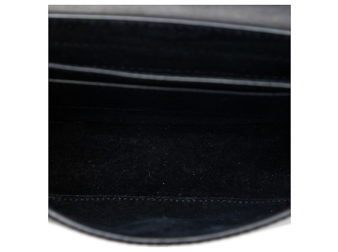 Borsa a tracolla Saint Laurent Kaia in pelle nera piccola con monogramma Nero - vista 4