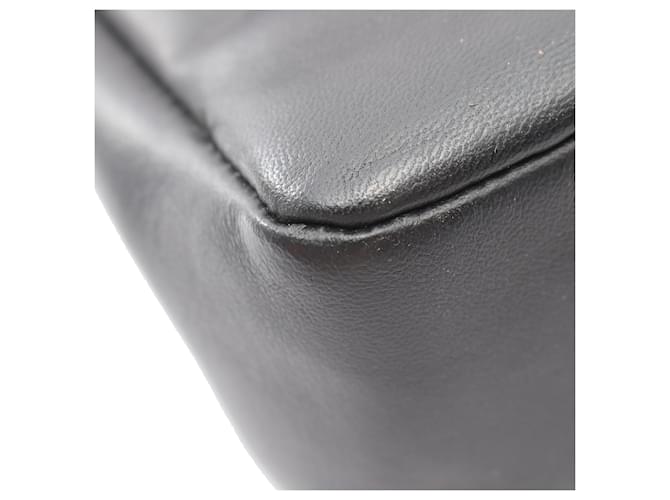 Chanel Black Medium Classic Lambskin Geometric Patchwork Double Flap Nero - vista 9