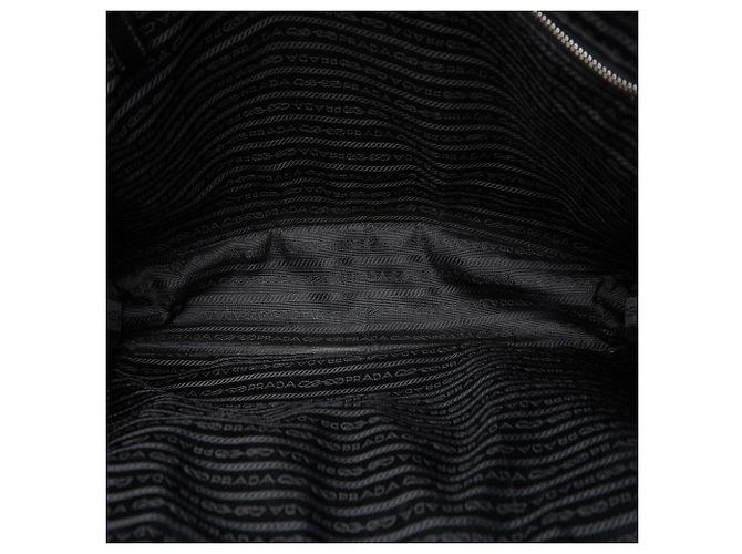 Maletín Prada Black Saffiano Cuir Travel con bolsillo frontal con cremallera Negro - vista 4