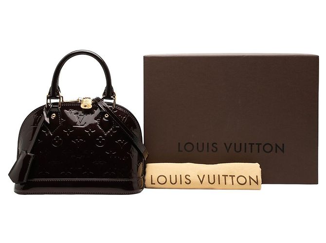 Louis Vuitton Alma BB en Monogram Vernis morado Púrpura - vista 8