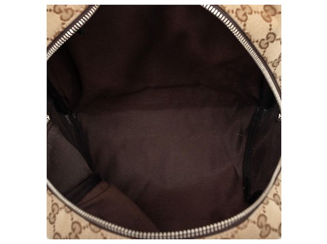 Gucci Rucksack aus beigefarbenem GG Canvas - Ansicht 4