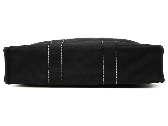 Hermès Fourre Tout MM in tela nera Nero - vista 3