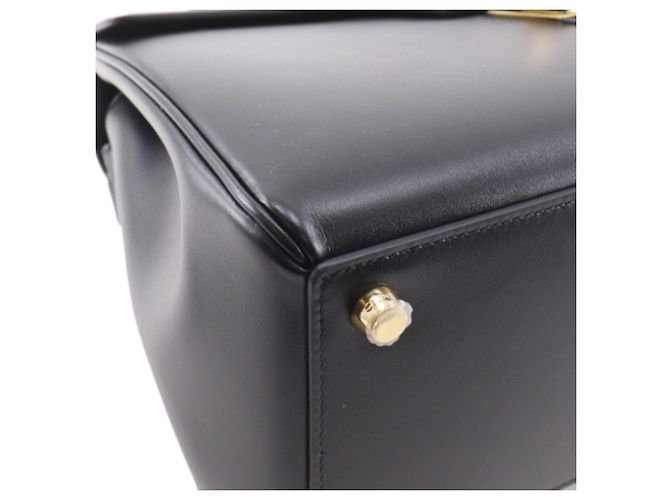 Céline Borsa Celine Classique 16 in pelle di vitello nera media Nero - vista 16