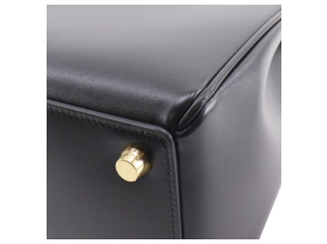 Céline Borsa Celine Classique 16 in pelle di vitello nera media Nero - vista 18