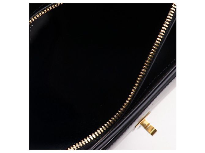 Céline Borsa Celine Classique 16 in pelle di vitello nera media Nero - vista 5