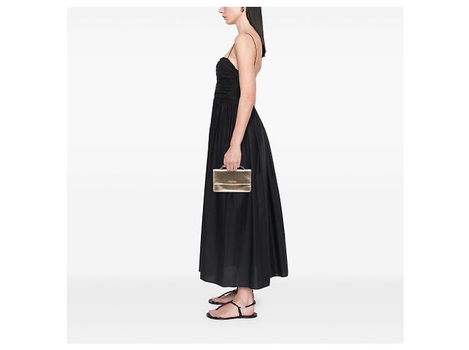 Miu Miu Metallic Leder Top Handle Wallet Bag in Gold Golden - Ansicht 6
