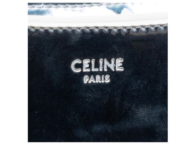 16 Céline Borsa a Spalla Celine Silver Medium Mirror Calfskin Croque Argento - vista 5