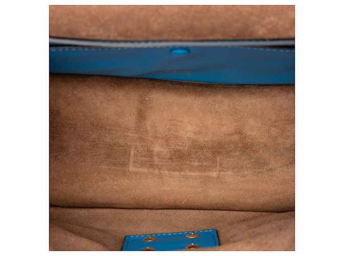 Borsa Kan U colorblock in scamosciato e pelle bianca Fendi Bianco - vista 4