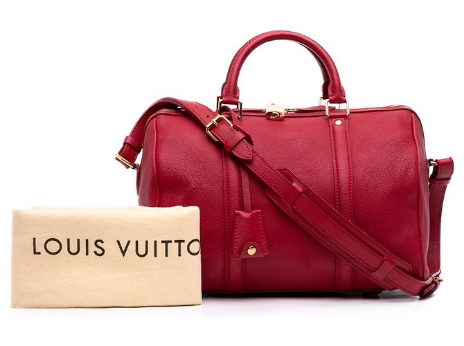 Louis Vuitton Rosso Sofia Coppola in pelle di vitello SC PM - vista 7