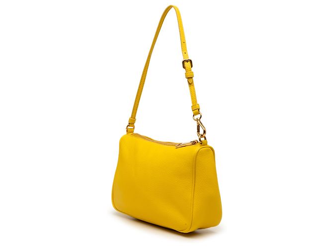 Pochette Prada en Vitello Daino amarillo - vista 2