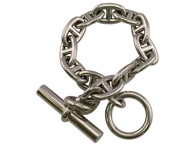 Hermès Bracciale Hermes Chaine d'Ancre MM Argento - vista 10
