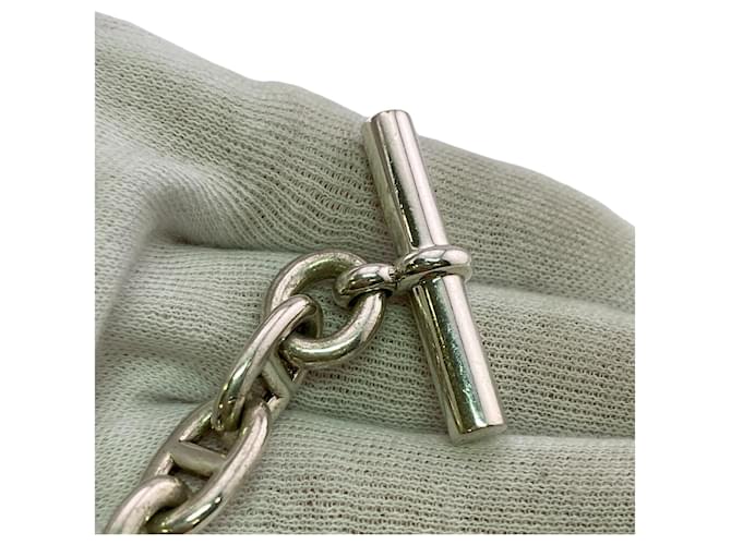 Hermès Bracciale Hermes Chaine d'Ancre MM Argento - vista 11