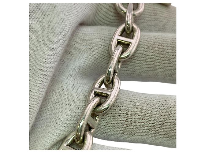 Hermès Bracciale Hermes Chaine d'Ancre MM Argento - vista 12
